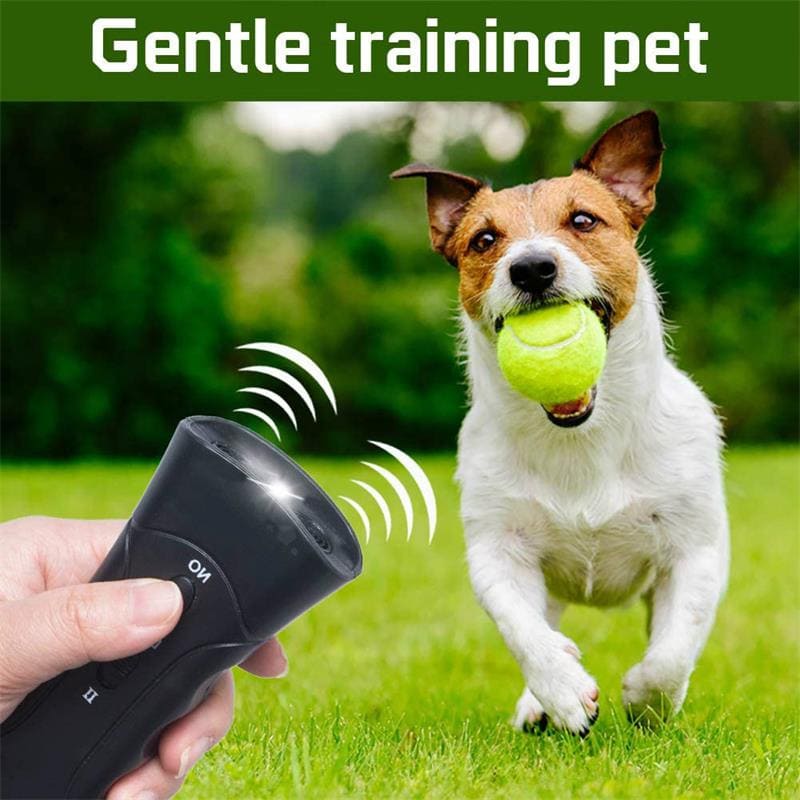 LED Ultrasonic Dog Repeller & Anti-Barking Training Device