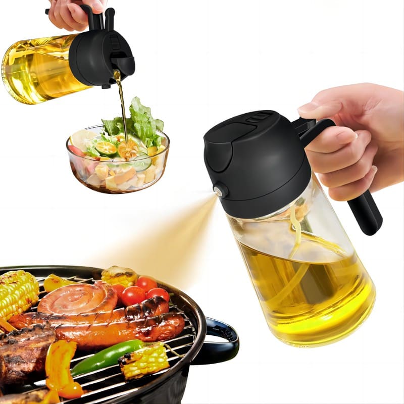 2-in-1 Oil Sprayer & Dispenser Bottle