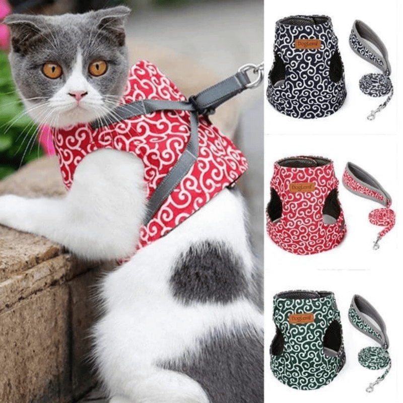 Anti-Escape Pet Harness & Leash – Breathable Chest Strap