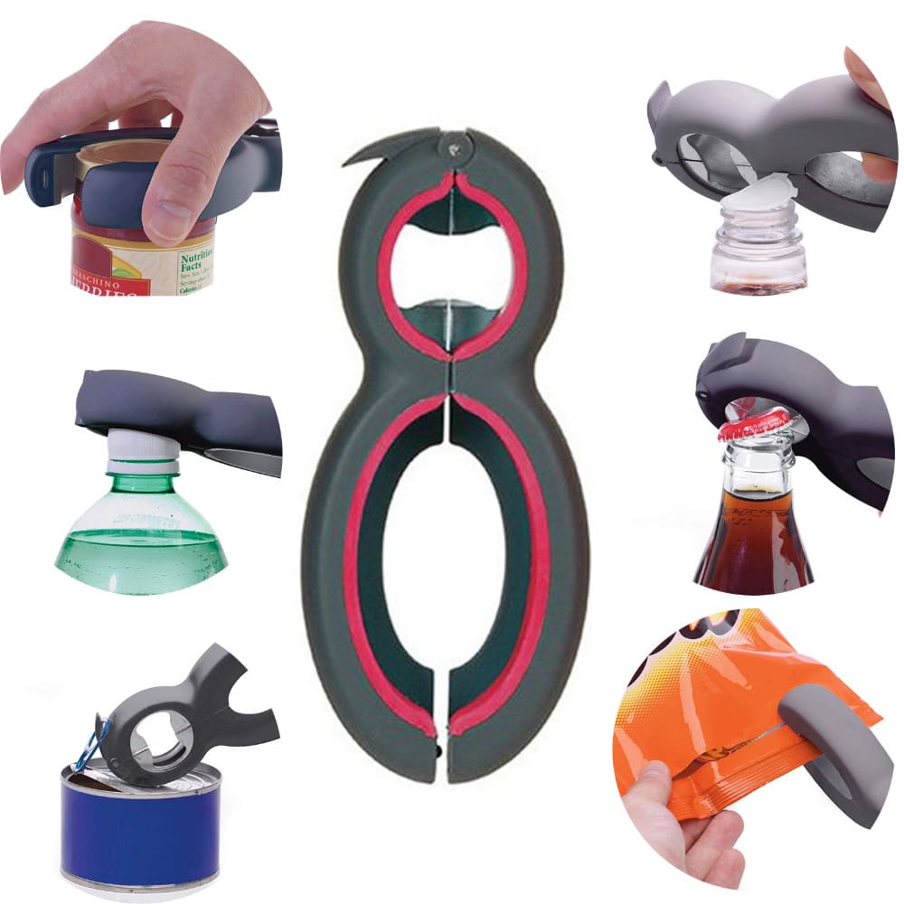 6-in-1 Multiple Twist Bottle Opener