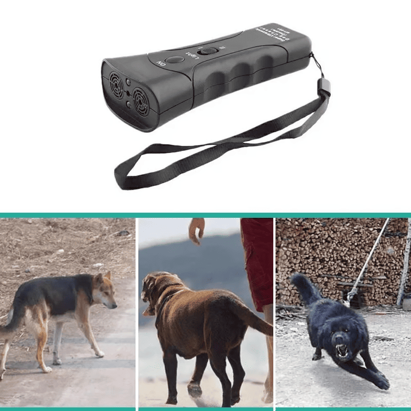 LED Ultrasonic Dog Repeller & Anti-Barking Training Device