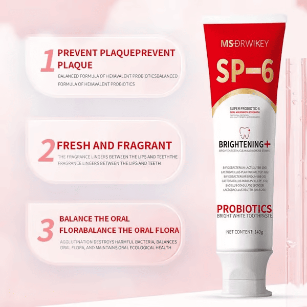 SP6 Whitening Probiotic Toothpaste Brightening & Deep Clean