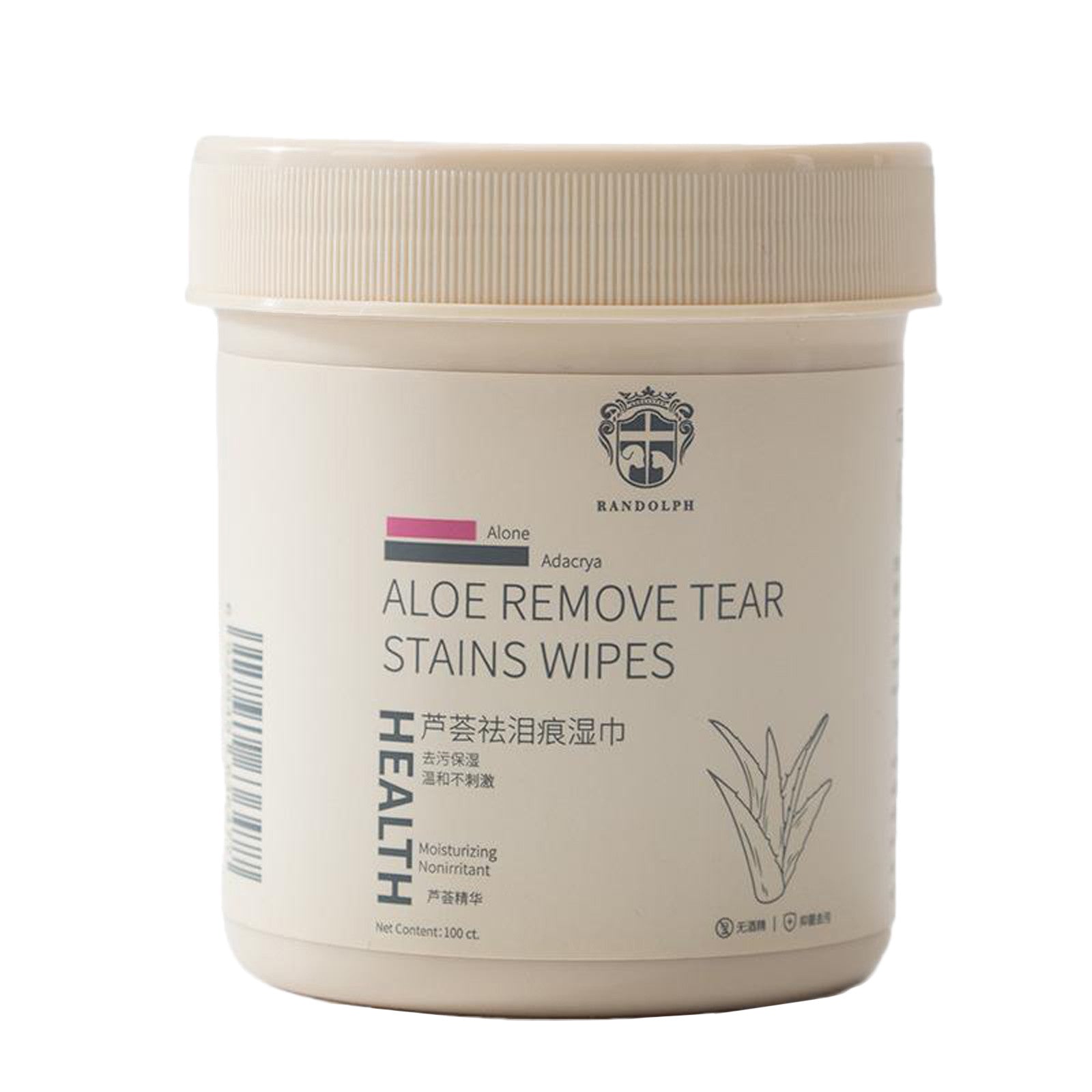 Aloe Tear Stain Remover Wipes for Cats & Dogs