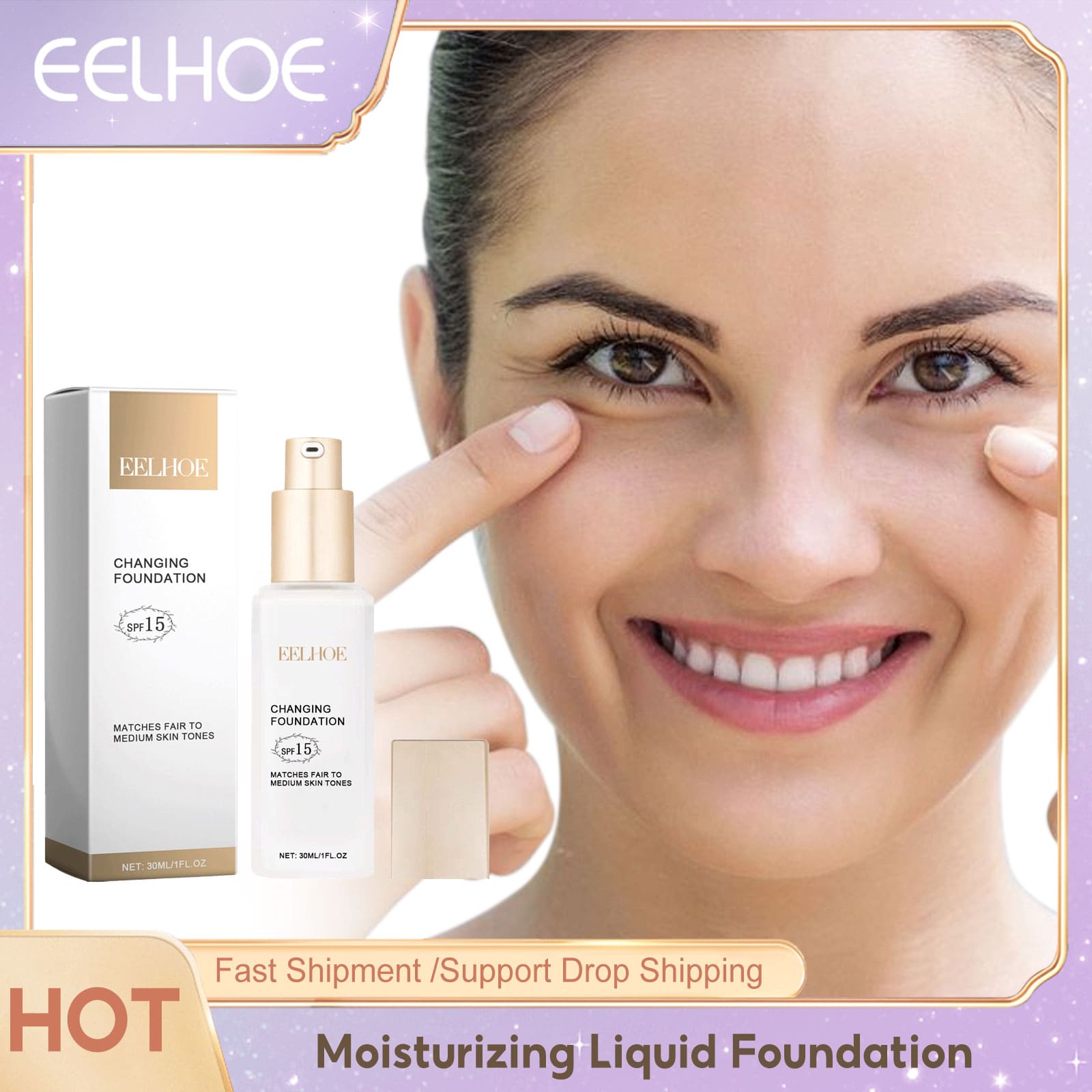 Full Coverage Waterproof Liquid Foundation 30ml