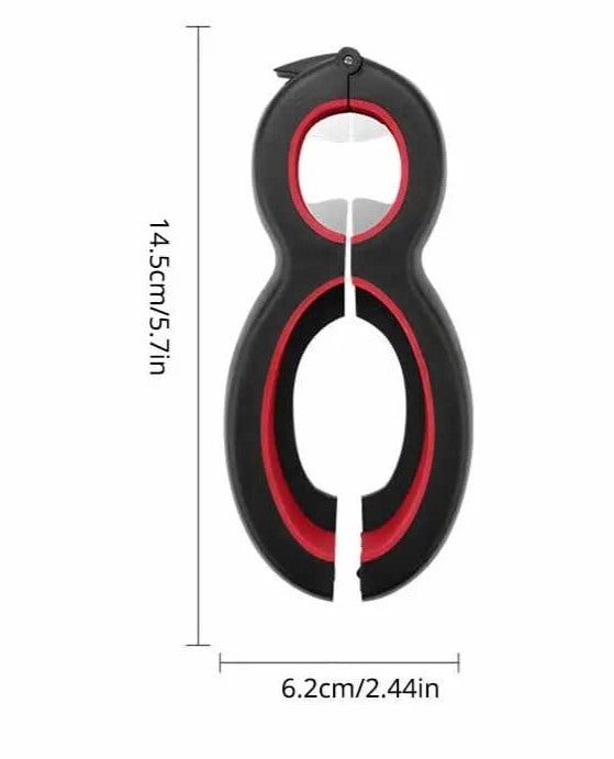 6-in-1 Multiple Twist Bottle Opener