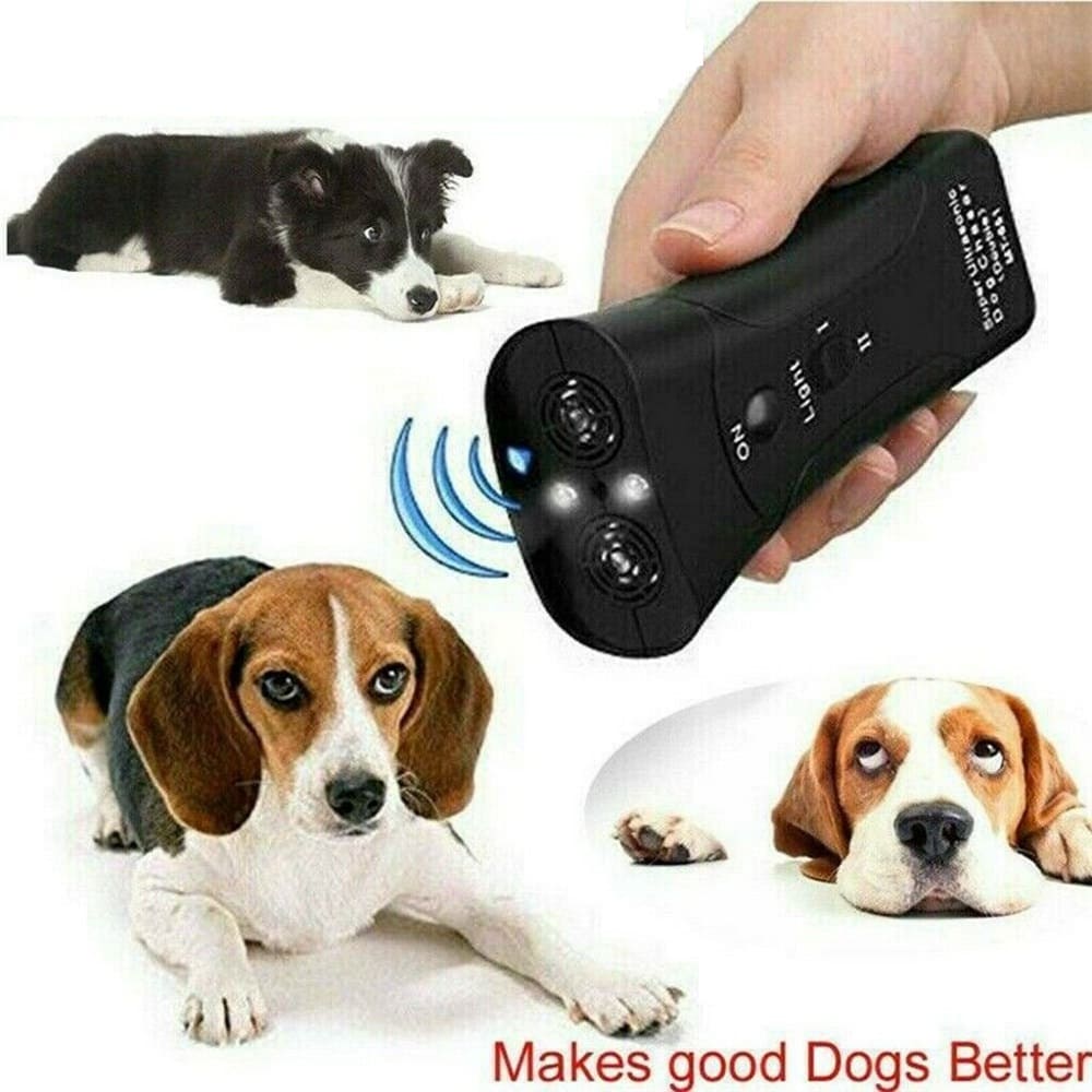 LED Ultrasonic Dog Repeller & Anti-Barking Training Device