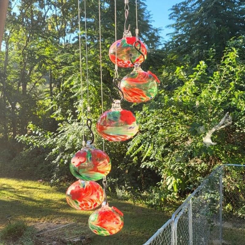 Wind Chime Hummingbird Feeder