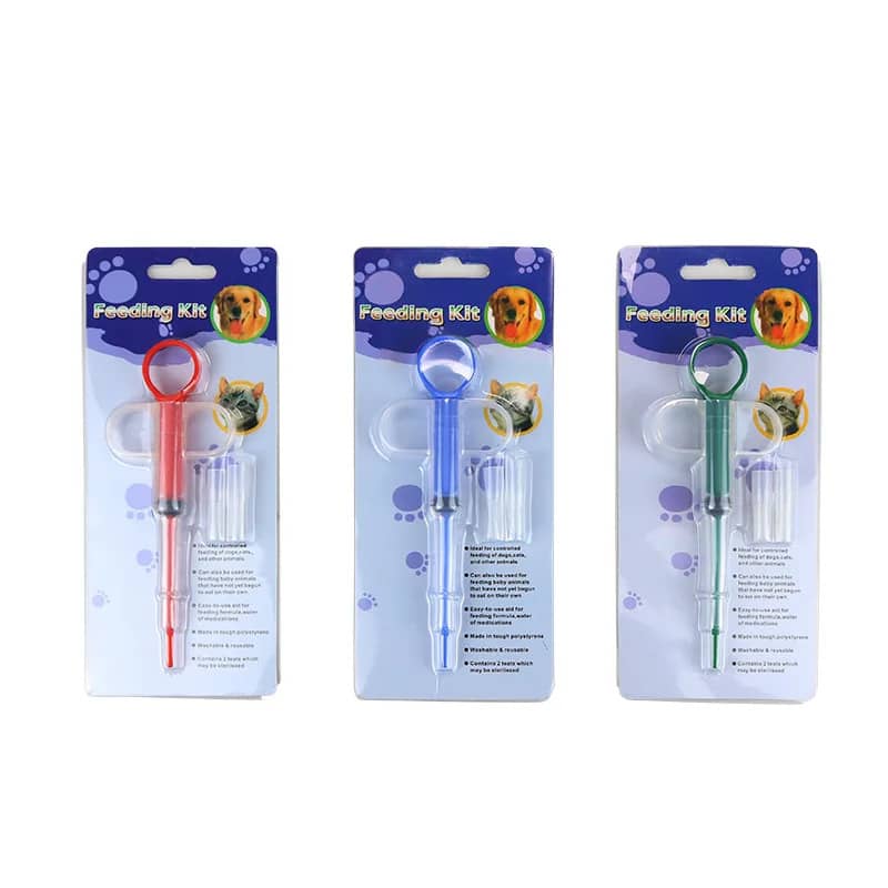 Pet Syringe Pill Dispenser & Feeder Tool for Dogs and Cats