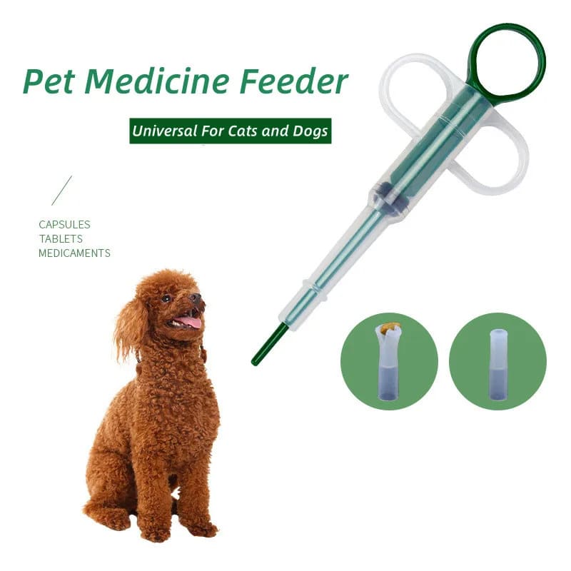 Pet Syringe Pill Dispenser & Feeder Tool for Dogs and Cats