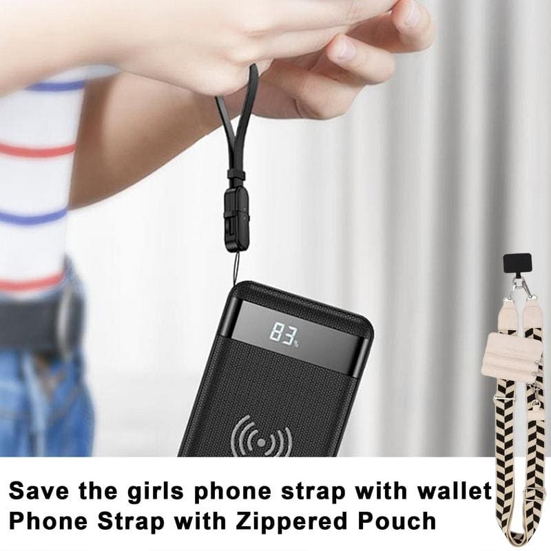 Adjustable Crossbody Phone Strap with Wallet