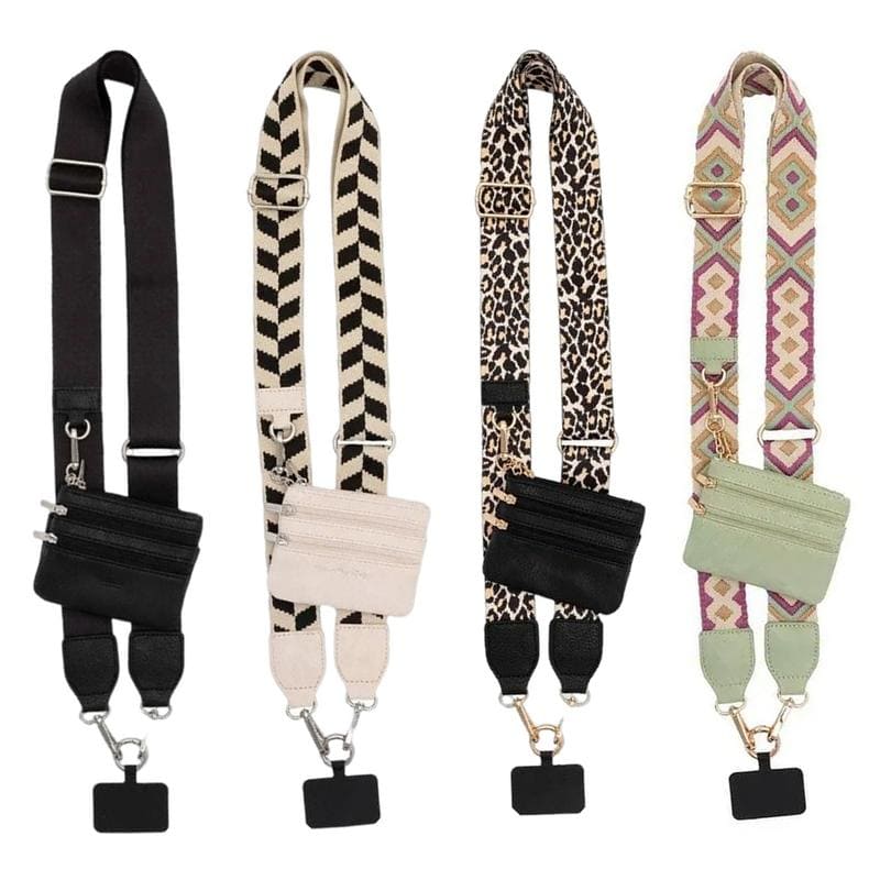 Adjustable Crossbody Phone Strap with Wallet