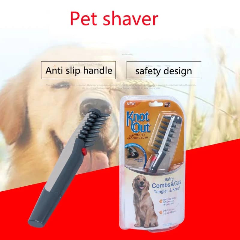 Electric Pet Grooming Comb – Detangle & Trim for Cats & Dogs