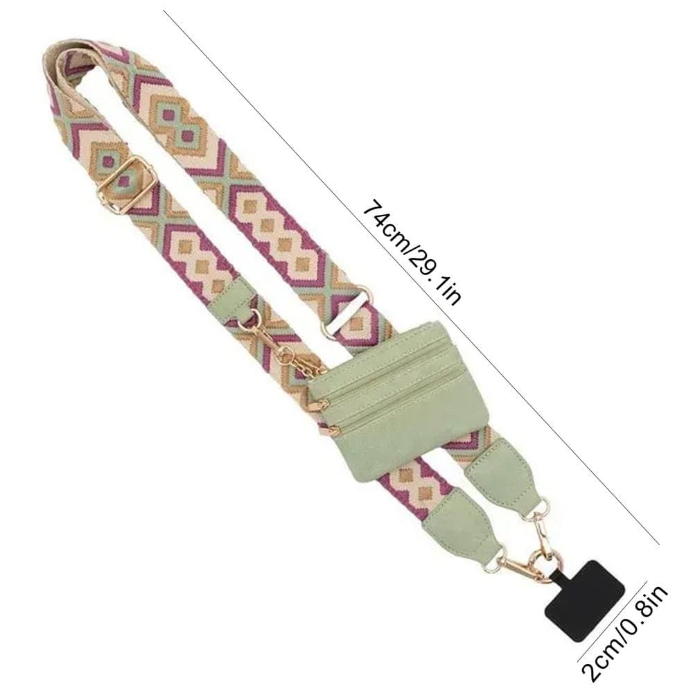 Adjustable Crossbody Phone Strap with Wallet