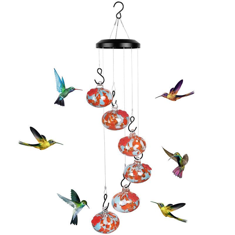 Wind Chime Hummingbird Feeder