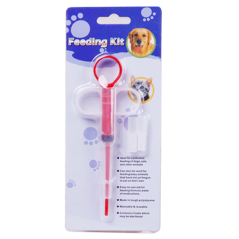 Pet Syringe Pill Dispenser & Feeder Tool for Dogs and Cats