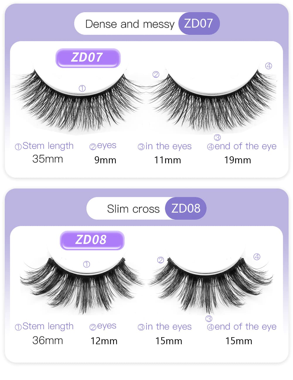 Reusable Self-Adhesive False Eyelashes