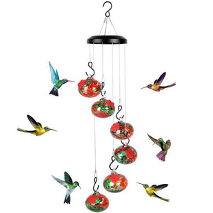 Wind Chime Hummingbird Feeder