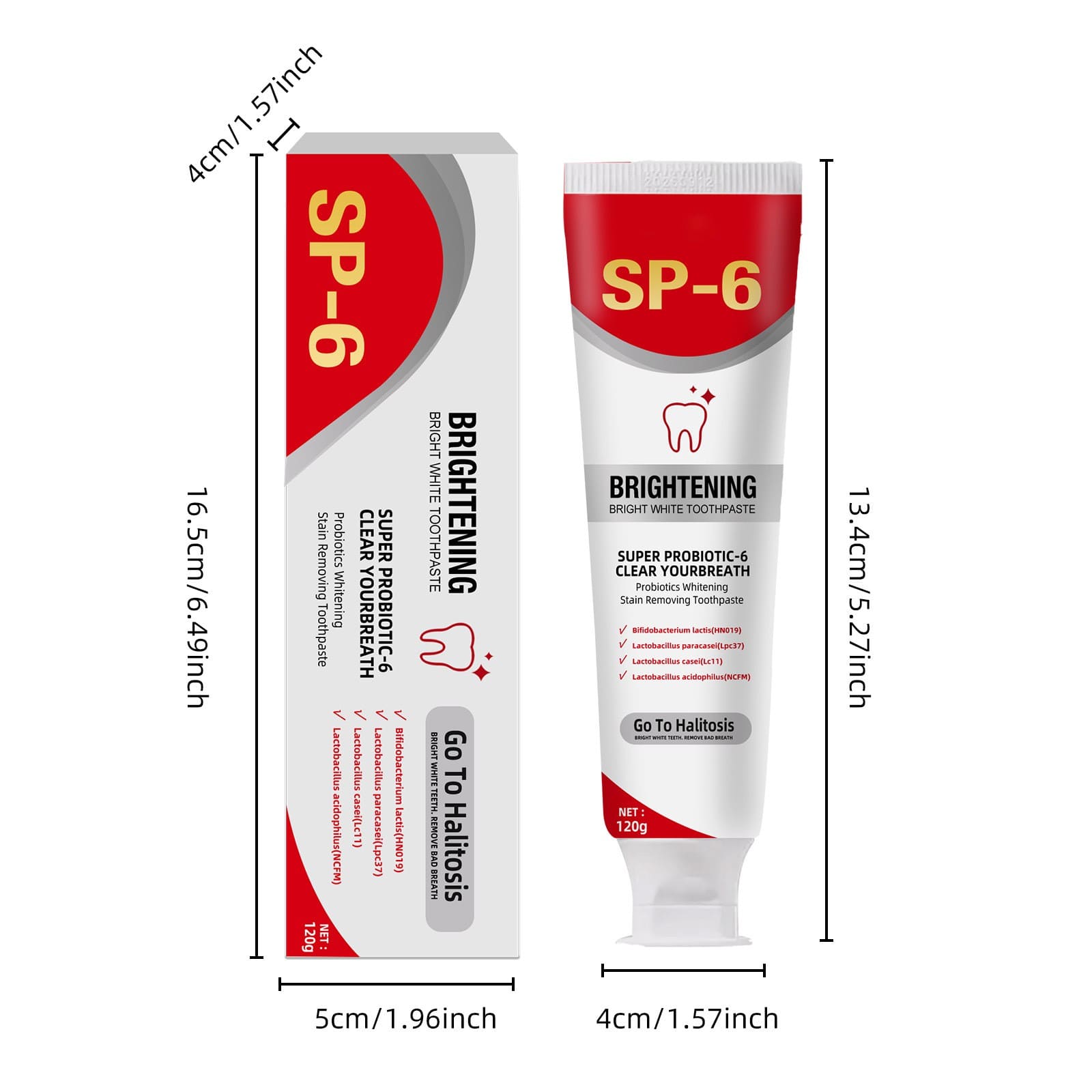 SP6 Whitening Probiotic Toothpaste Brightening & Deep Clean