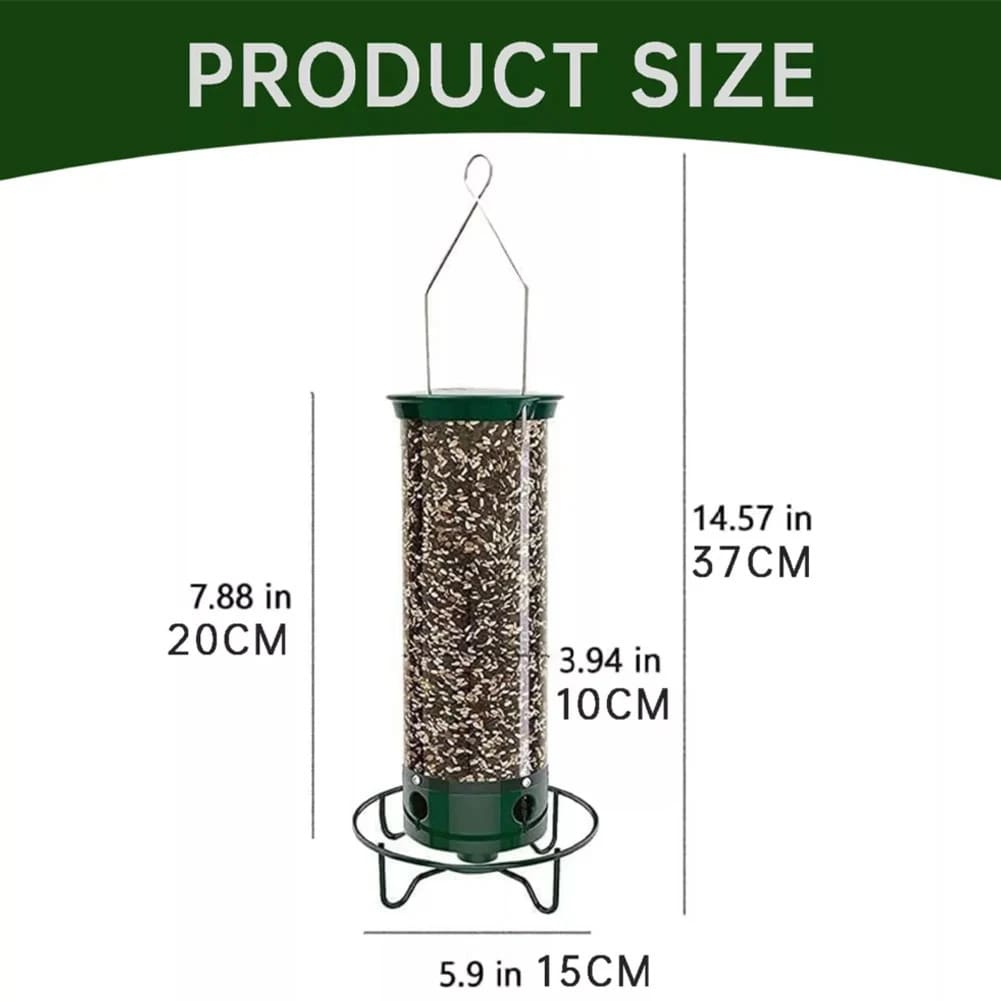 Squirrel-Proof Hanging Bird Feeder