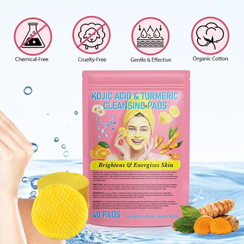 Turmeric Kojic Acid Exfoliating Pads (40 Count)