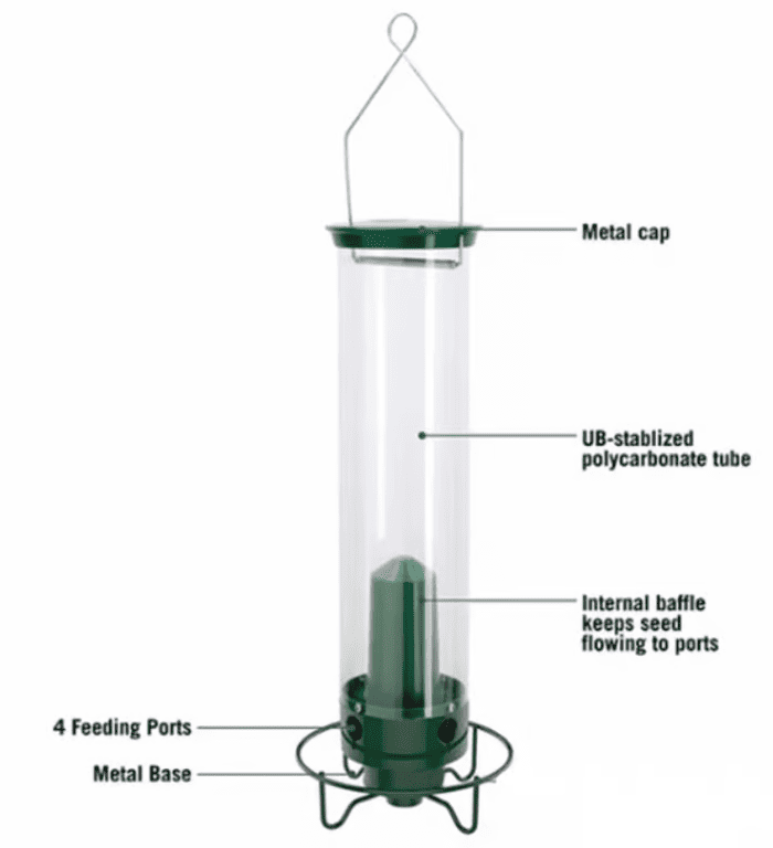 Squirrel-Proof Hanging Bird Feeder