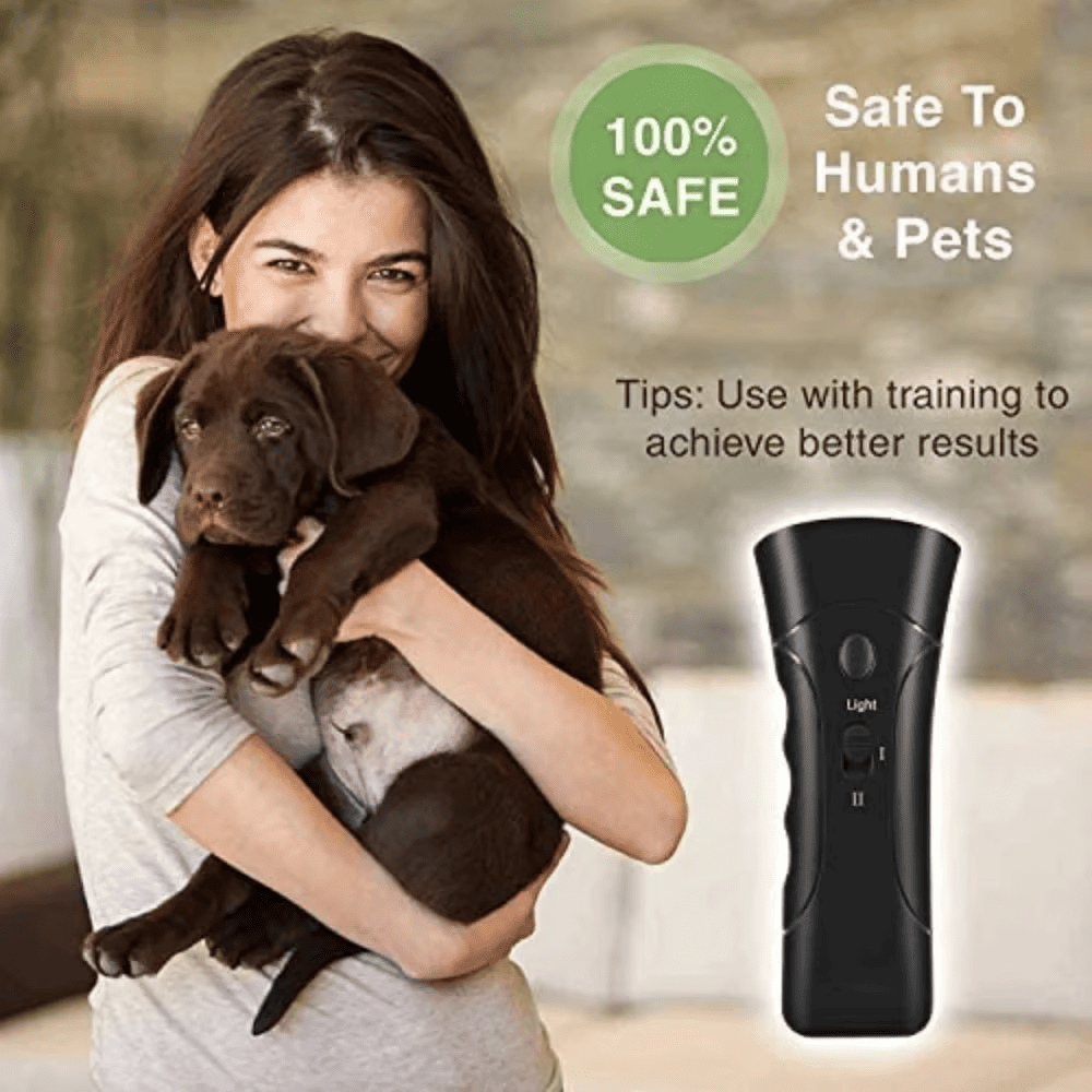 LED Ultrasonic Dog Repeller & Anti-Barking Training Device