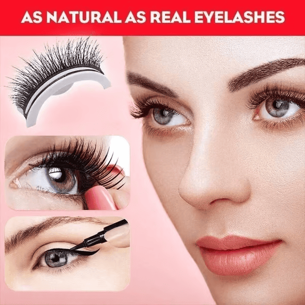 Reusable Self-Adhesive False Eyelashes