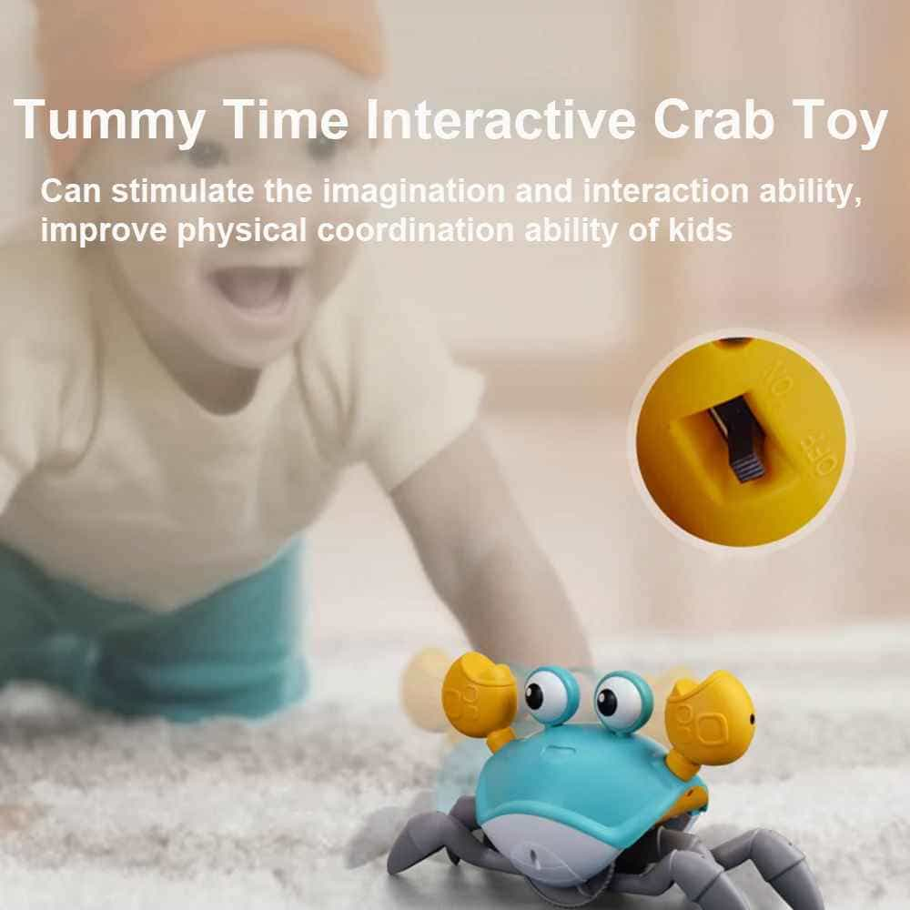 Crawling Musical Crab Toy with Lights for Toddlers